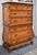 1990s Legacy Carved Bombe Tall Chest French Style Pine Dresser W/Gold Details For Sale - Image 5 of 17