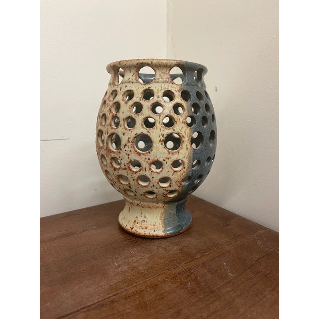 Vintage Signed Pottery Dimensions. 6 W ; 6 D ; 7 1/2 H