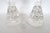 1940s 1940s Bohemian Crystal Salt and Pepper Shaker Pair of 2 Pedestal Base Cut Glass For Sale - Image 5 of 12