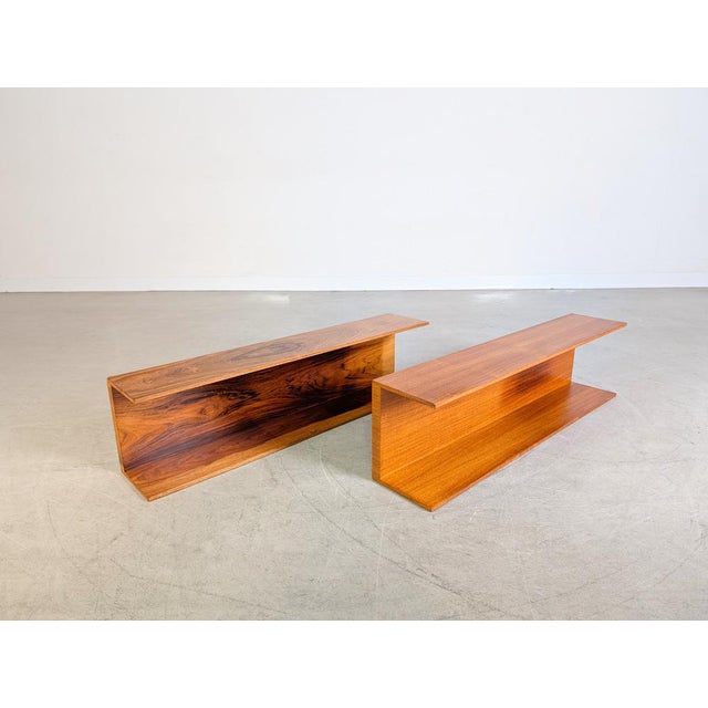 Wood Mid-Century Wall Shelf in Teak by Wilhelm Renz For Sale - Image 7 of 11