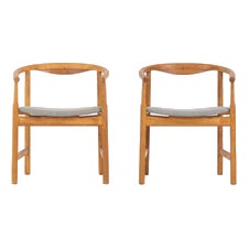PP203 Armchairs by Hans J. Wegner, Set of 2 For Sale