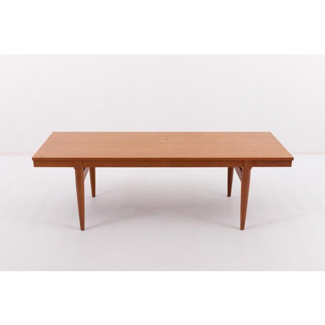 Brown Danish Modern Teak Coffee Table, 1960s For Sale - Image 8 of 9