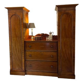 Large Antique William IV Mahogany Wardrobe, 1835 For Sale