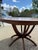 1940s Chet Beardsley Mid-Century Modern Round Walnut Dining Table, Sculptural Pedestal Base For Sale - Image 10 of 10