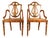 Mid 20th Century Pair of George III Style Painted Satinwood Armchairs For Sale
