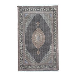 Fine Persian Tabriz Mahi Fish Wool & Silk Rug 8’2” X 11’7” For Sale