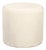 Remi Round Stool - White Faux Fur For Sale