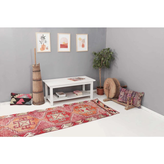 Vintage Herki Runner Rug For Sale In Los Angeles - Image 6 of 7