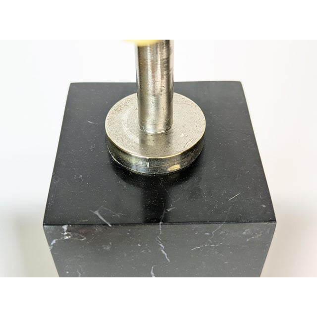 Italian Lamps in White and Black Marble from Maison Jansen, 1960s, Set of 2 For Sale - Image 15 of 18