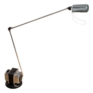 Daphine Silver Flexible Desk Lamp by Tommaso Comini for Lumina, 1980s For Sale