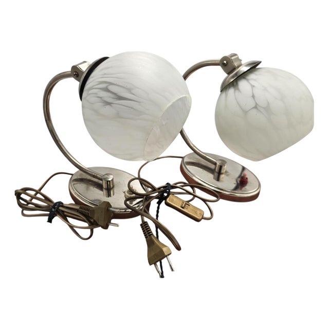 Vintage Table Lamps from Zakłady Terenowe Częstochowa, 1950s, Set of 2 For Sale