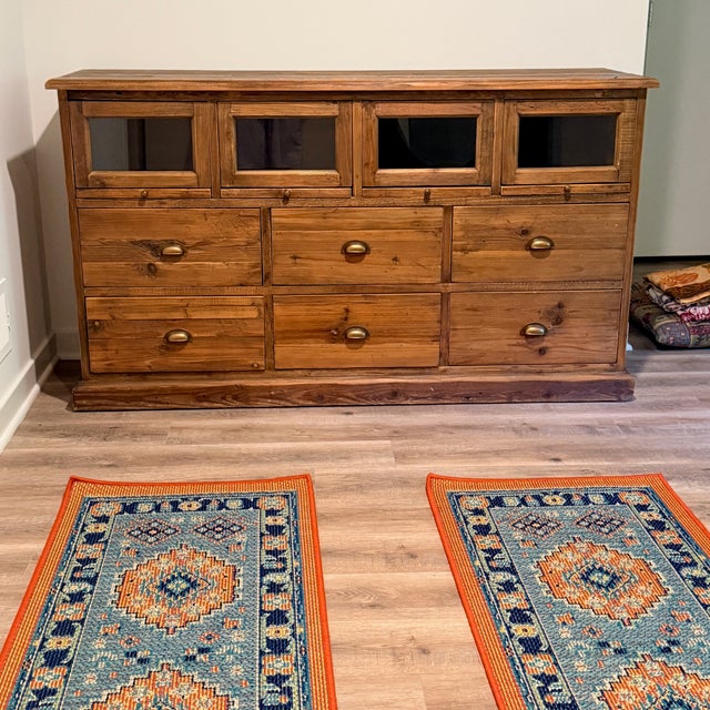 Brown Reclaimed Wood Storage Cabinet/Dresser For Sale - Image 8 of 8