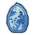Mid 19th Century Chinese Export Blue and White Leaf-Shaped Dish For Sale