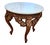 19th-Century Rococo Revival Carved Wood and Marble Accent Table For Sale - Image 4 of 7