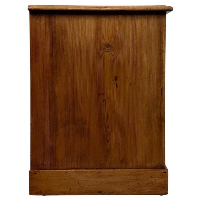 19th Century English Pine Kneehole Desk with Nine Drawers For Sale - Image 6 of 13