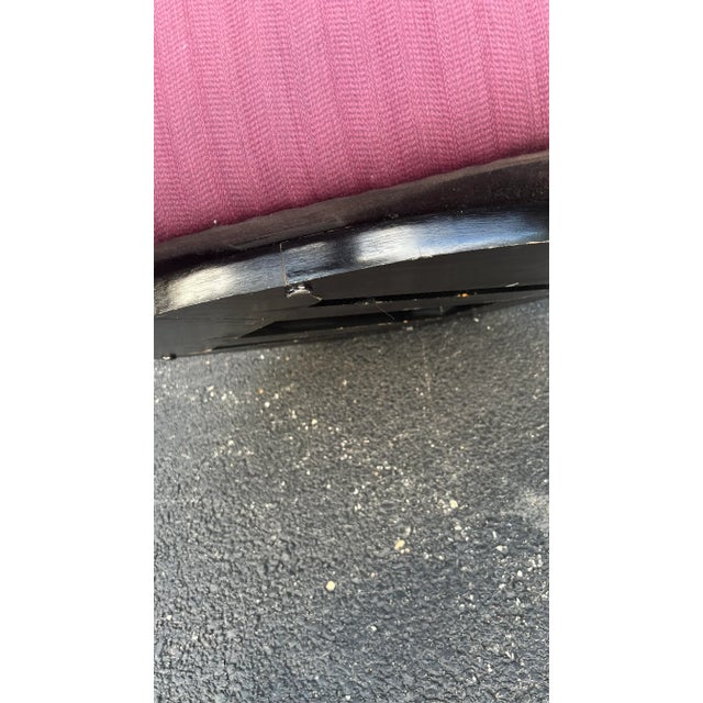 Purple Late 20th Century Swaim Purple Swivel Chair For Sale - Image 8 of 8