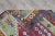 Textile 1980s Tribal Blue Handmade Ethnic Kilim For Sale - Image 7 of 8