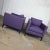 Late 20th Century Modern Purple Plum Tone Tuxedo Style Club Chairs by Baker a Pair For Sale - Image 5 of 13