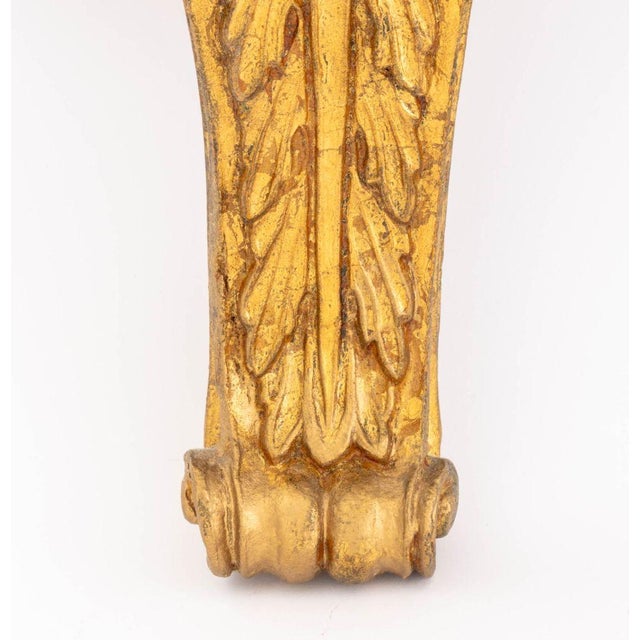 Italian Neoclassical Style Gilt Wall Brackets, 4 For Sale - Image 12 of 16