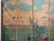 19th Century Continental Painted Four Panel Canvas Screen For Sale - Image 6 of 9