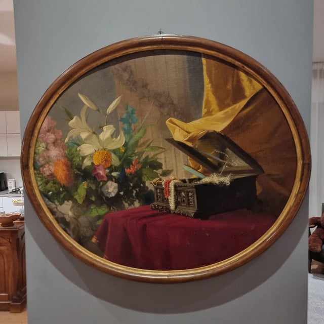 Still Life, Oil on Canvas, 1850s For Sale - Image 12 of 12