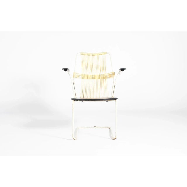 Swedish Wire Back Armchair, 1960s For Sale - Image 8 of 9