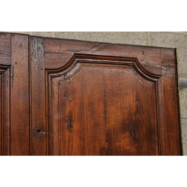 Antique French Louis XVI Style Carved Oak Interior Double ...