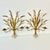Rustic European 1950s Vintage Italian Hollywood Regency Wheat Sheaf Candle Holder Sconces - A Pair, 2 Arm For Sale - Image 3 of 17