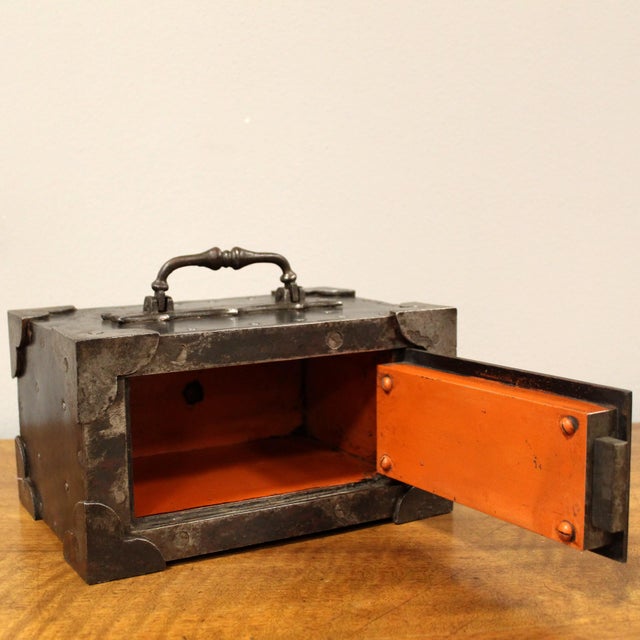 Antique Safe in Iron For Sale - Image 12 of 13