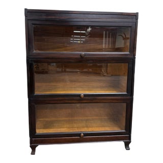 Antique Macey Barrister Bookcase Lawyer Bookcase For Sale
