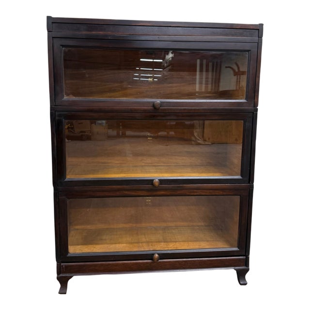 Antique Macey Barrister Bookcase Lawyer Bookcase For Sale