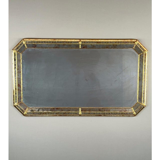 Large 20th Century Rectangular Beveled Mirror For Sale - Image 10 of 10