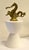 Mid-Century Modern Hourglass-Shaped Stool attributed to Philippe Starck for Kartell. This is a vintage Prince AHA...