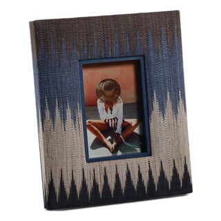 Isador Abaca Hand Made Photo Frame, 4" x 6" For Sale