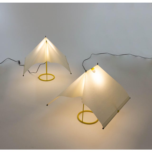 Le Falene Series Table Lamps by Piero De Martini for Arteluce, 1980s, Set of 2 For Sale - Image 12 of 13