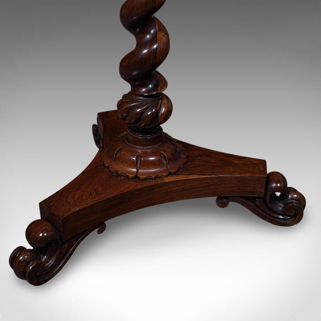 Antique Pole Screen, English, Adjustable Fireside Heat Reflector, William IV For Sale - Image 11 of 12
