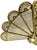 Vintage Art Deco Figural Brass Peacock Folding Fireplace Screen, Circa 1925. For Sale - Image 9 of 9