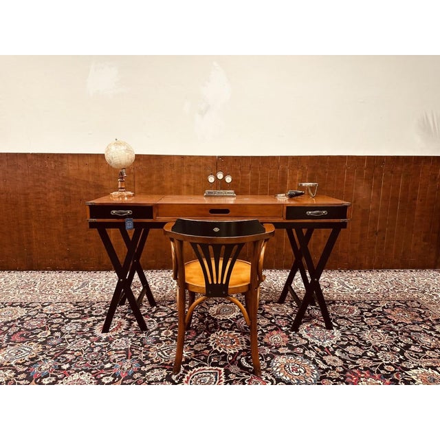 Models Palmer Desk in Cherry, in Very Good conditions. Designed 1920 to 1949 This piece has an attribution mark, I am sure...