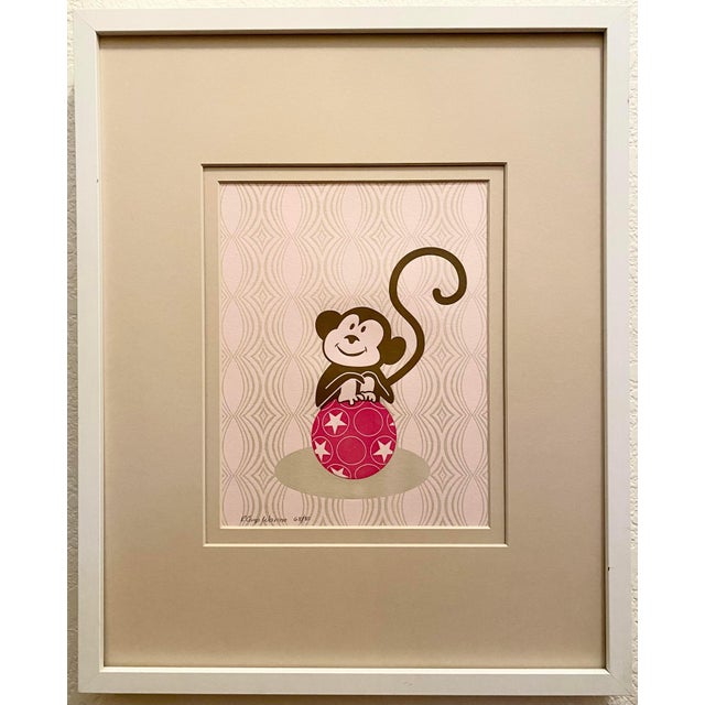2000 - 2009 Whimsical Letterpress Signed + Framed Original Art For Sale - Image 5 of 9