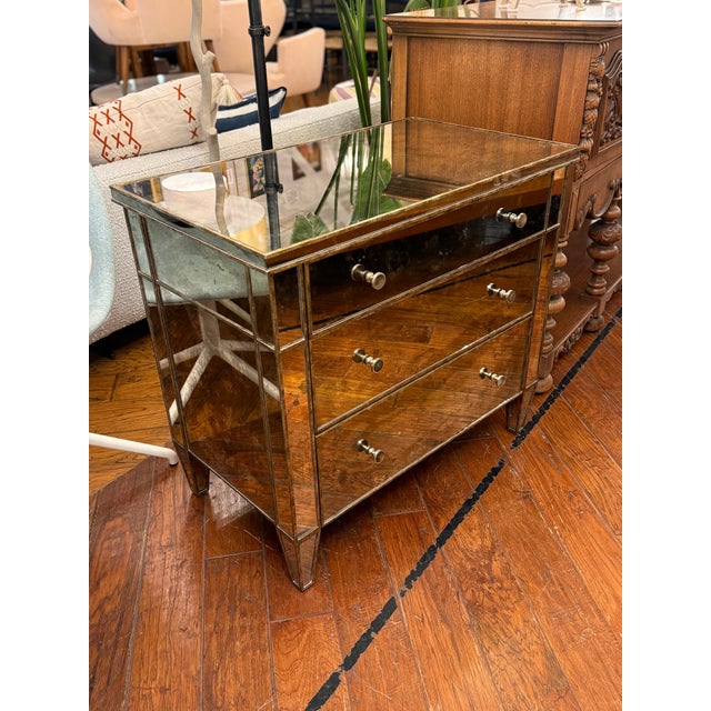 Century Furniture Mirrored Three Drawer Chest For Sale - Image 13 of 13