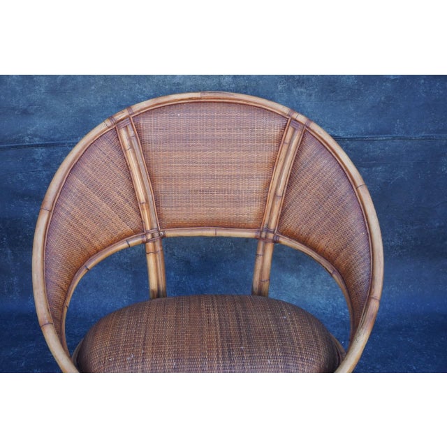 1920s Ramon Castellano for Kalma Bamboo Rattan Loveseat For Sale In Los Angeles - Image 6 of 8
