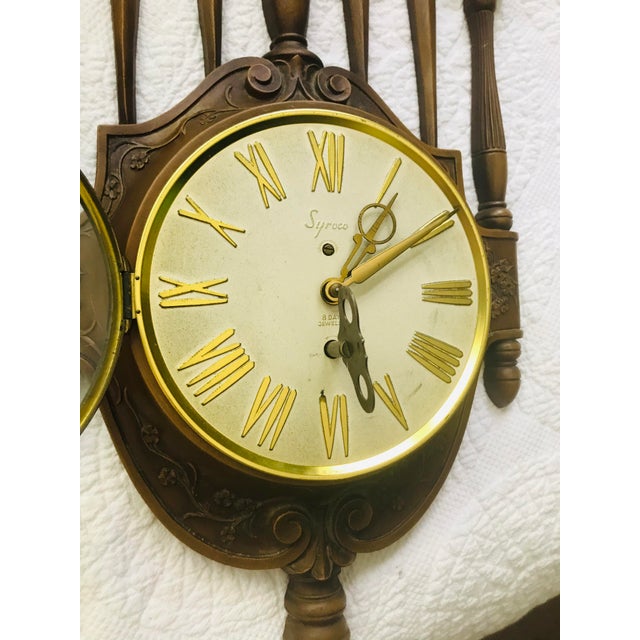 Vintage 1960s Syroco Wall Clock Chairish