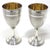 1850s American Coin Silver 'Edward and Mary' Wedding Set Goblets - a Pair For Sale - Image 4 of 13