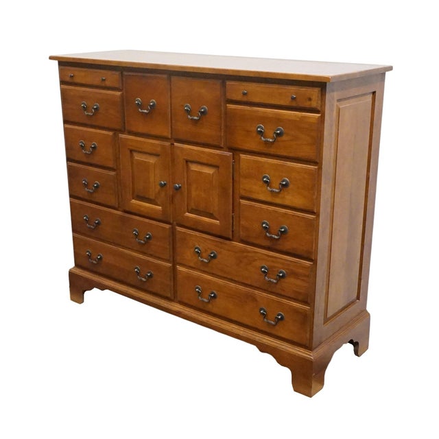 KELLER FURNITURE Solid Cherry Early American Colonial Revival 52" Master Chest 2680-90 44.5" High 52" Wide 17.75" Deep We...