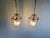Brass and Beveled Glass Pendant Lights, 1960s, Set of 2 For Sale - Image 14 of 15