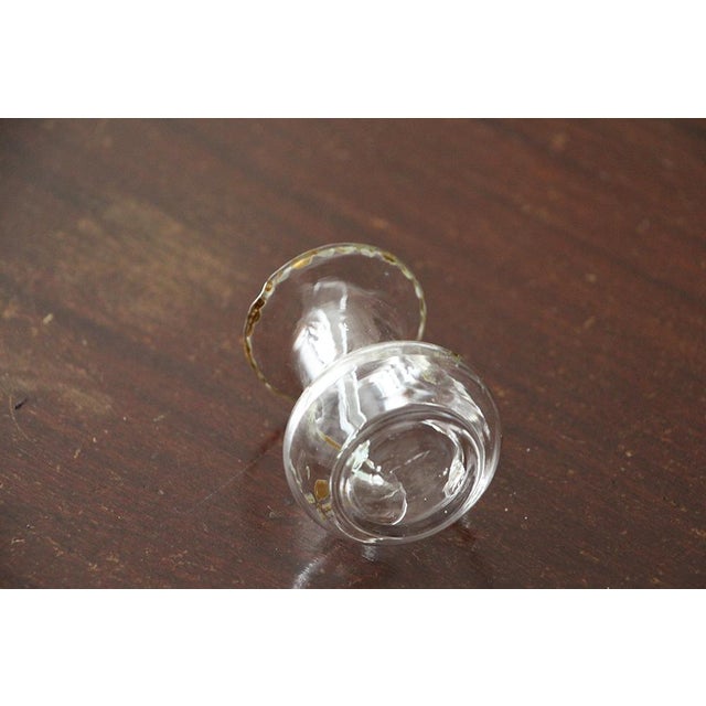 18th Century Portuguese Baroque Altar Hand Blown Glass Cruet With Spoon, Religious For Sale - Image 10 of 11