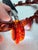 Vintage Baltic Amber Slab Necklace | 53.3g Hand‑Cut Cognac Amber | Sterling Clasp For Sale - Image 12 of 18