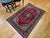 Red Vintage Persian Kashan Rug, Hand-Knotted Wool, Floral Pattern, Red & Navy, 4x6 For Sale - Image 8 of 17