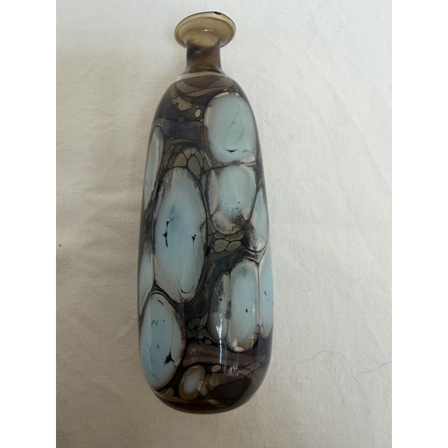 Glass Glass Vase attributed to Pavel Molnar, 1970s For Sale - Image 7 of 8