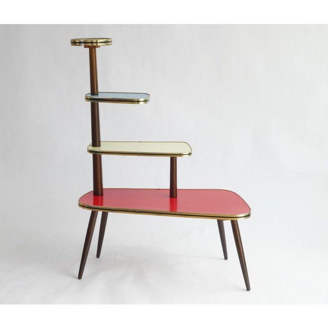 Mid-Century Modern Large Vintage Plant Stand with Four-Tiers, 1960s For Sale - Image 3 of 12